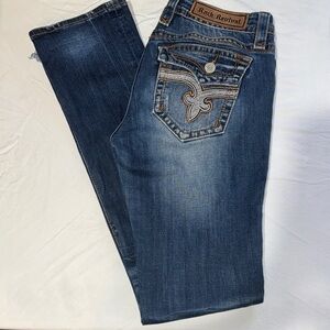 Rock Revival Women's Dark Blue Straight leg  Jeans